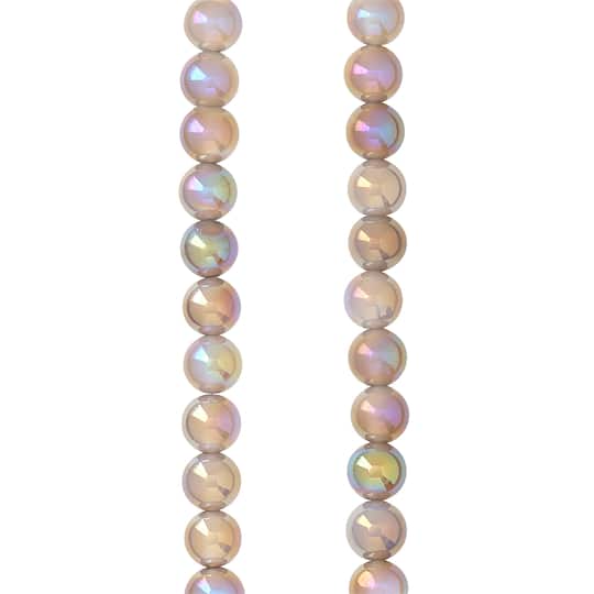 12 Pack: Gray Electroplated Agate Round Beads, 6mm by Bead Landing™